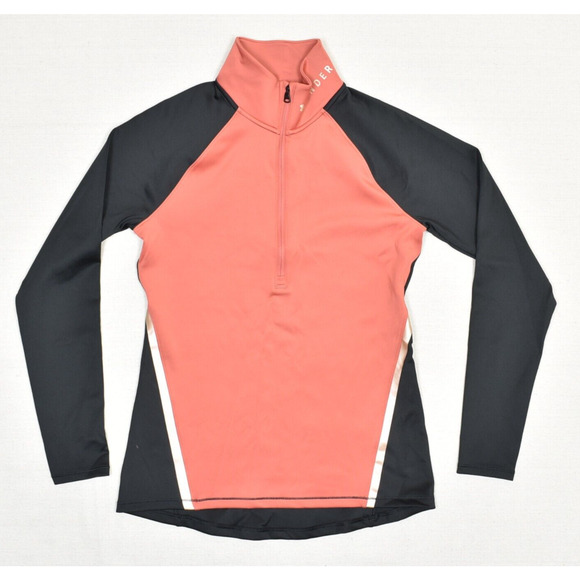 Under Armour Women's 1/4 Zip Pullover Polyester Orange Size M Fitted Coldgear - Picture 1 of 8